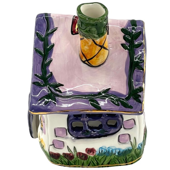 Blue Sky Works Vintage "Grandma's Cottage" Heather Goldminc 2001 Candle Holder - Picture 3 of 10